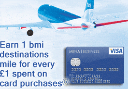Business Credit Card with bmi destinations miles