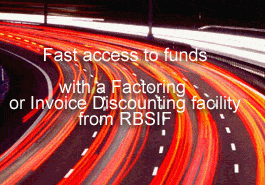 Factoring or invoice discounting service