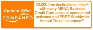 Business credit cards special offer
