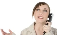Woman phone