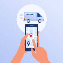 Delivery person GPS systems